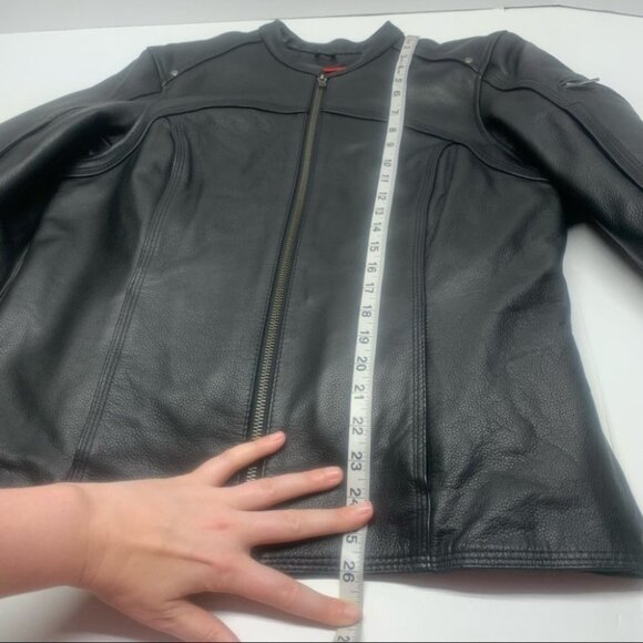 ❤️ NWT Z-1R 243 Leather Moto Jacket Black Zip Out Liner Motorcycle - Picture 15 of 16